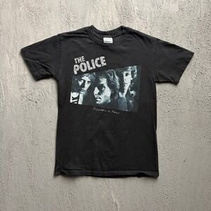 Vintage The Police Shirt Small Black 2000s Reggatta de Blanc